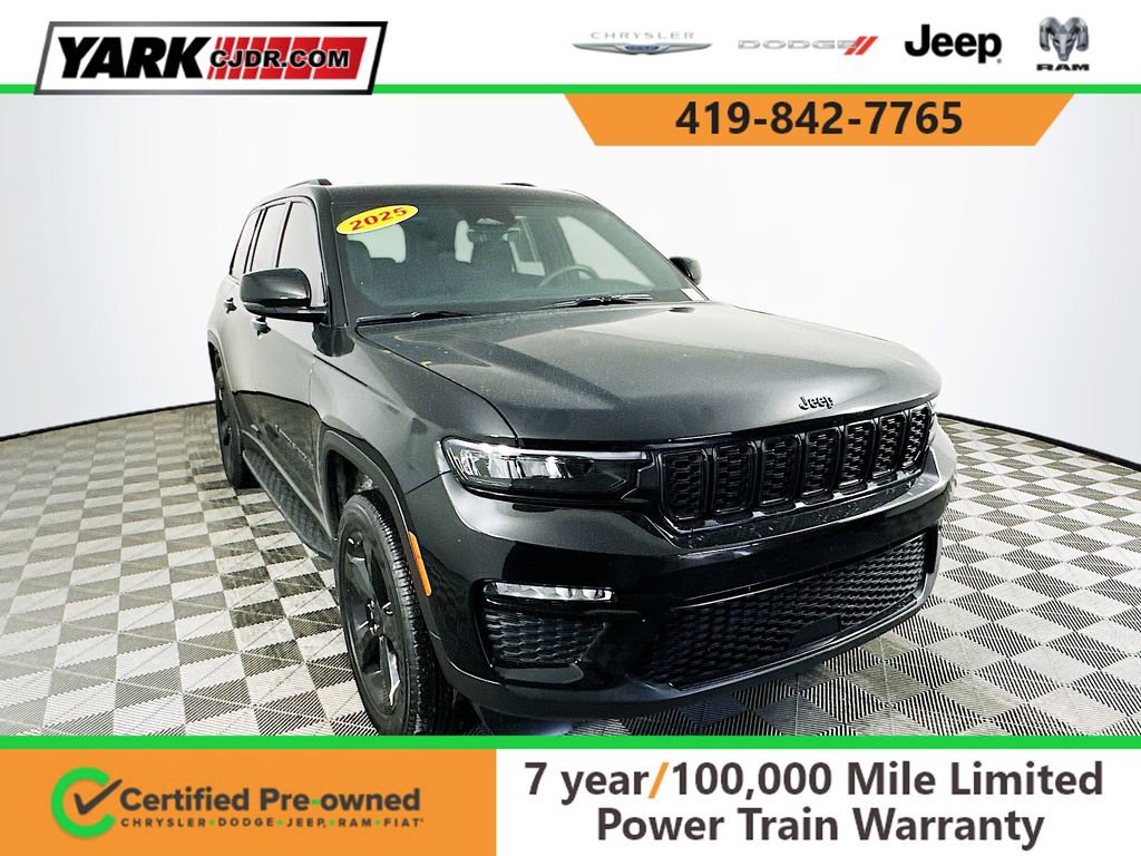 Certified 2025 Jeep Grand Cherokee Limited w/ Black Appearance Package