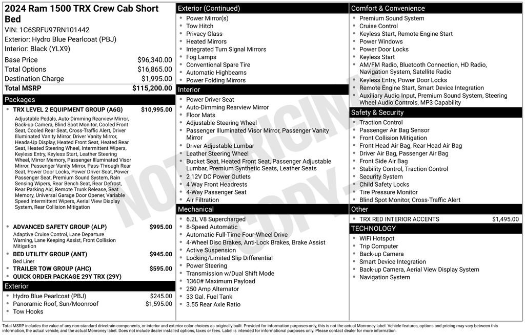 Used 2024 RAM 1500 TRX w/ TRX Level 2 Equipment Group image 4