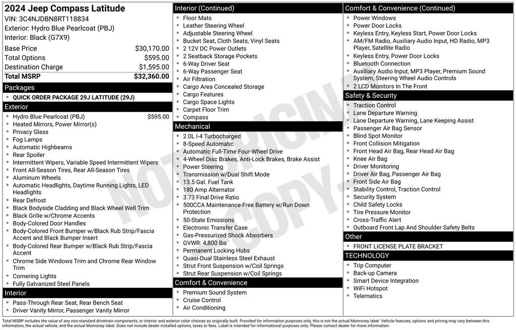 Used 2024 Jeep Compass Latitude image 42