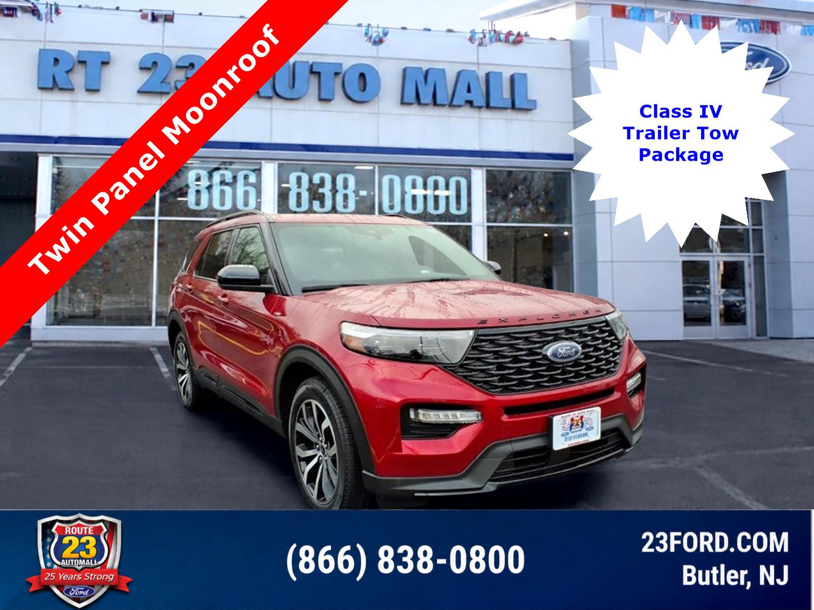 Certified 2022 Ford Explorer ST-Line w/ Class IV Trailer Tow Package AWD/4WD image 1