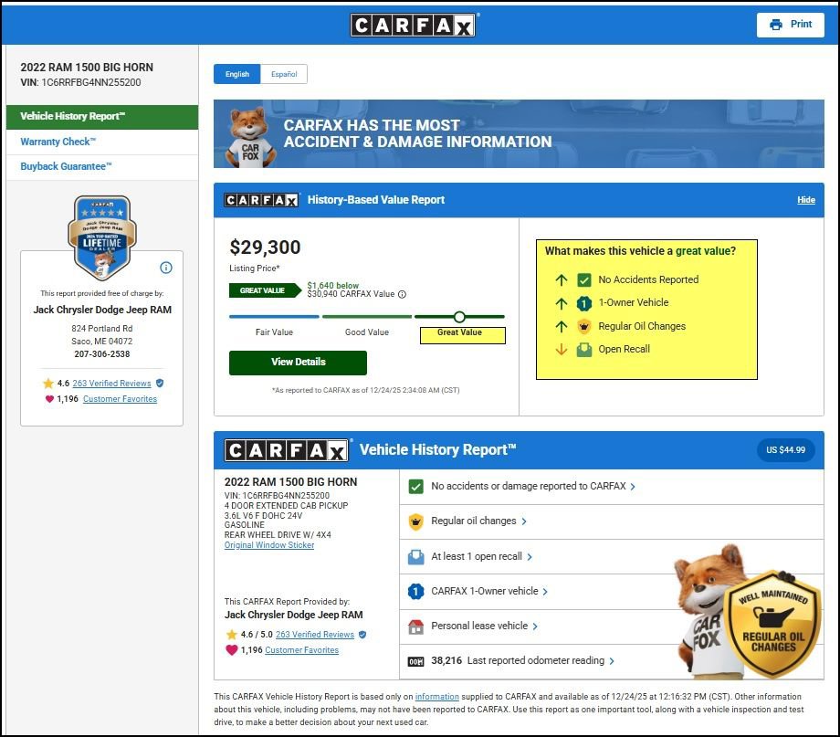 Used 2022 RAM 1500 Big Horn image 11