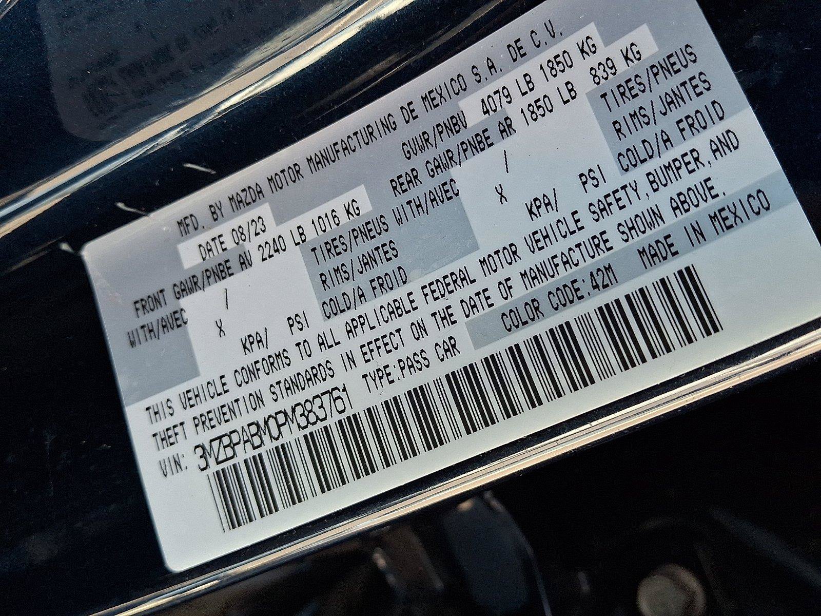 Certified 2023 MAZDA MAZDA3 s FWD image 30