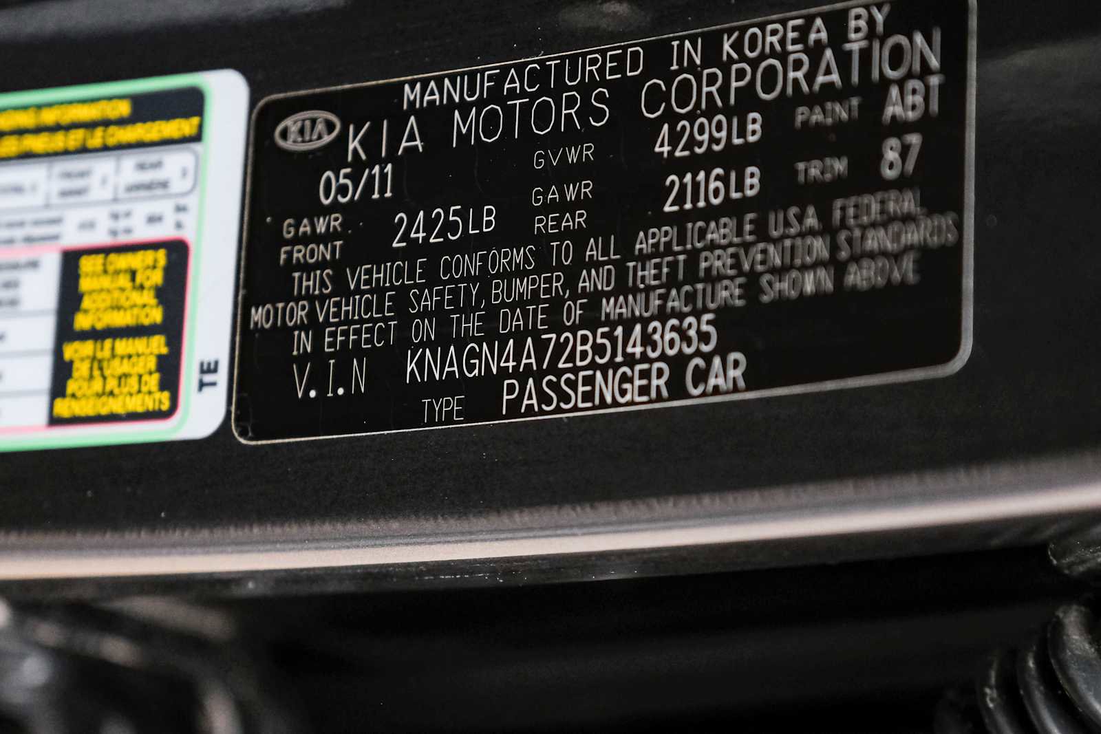 Used 2011 Kia Optima EX image 54