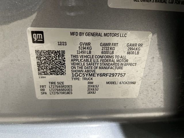 Certified 2024 Chevrolet Silverado 2500 Custom w/ Custom Value Package AWD/4WD image 29