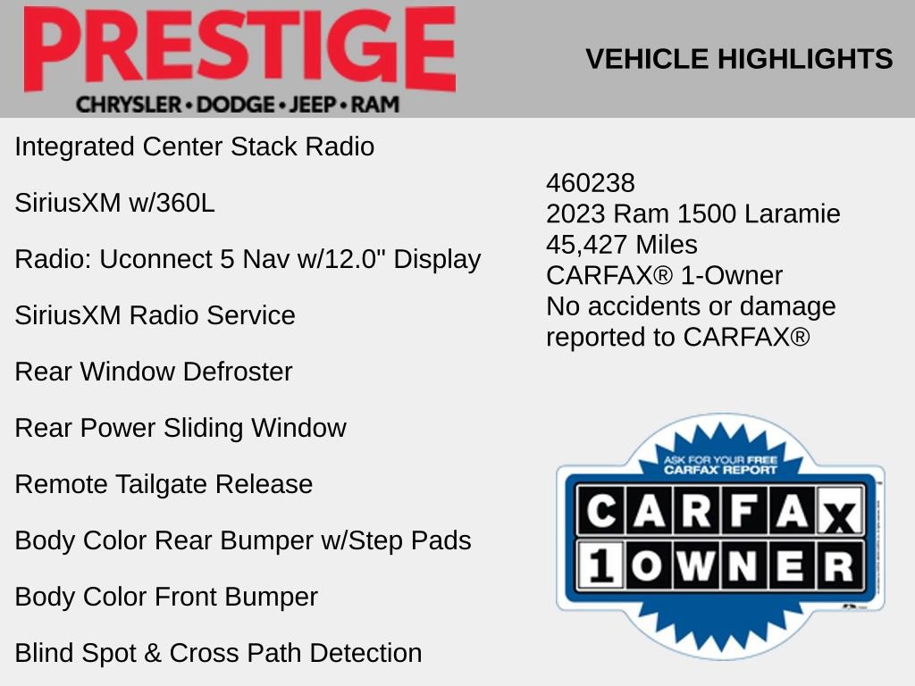 Used 2023 RAM 1500 Laramie AWD/4WD image 12