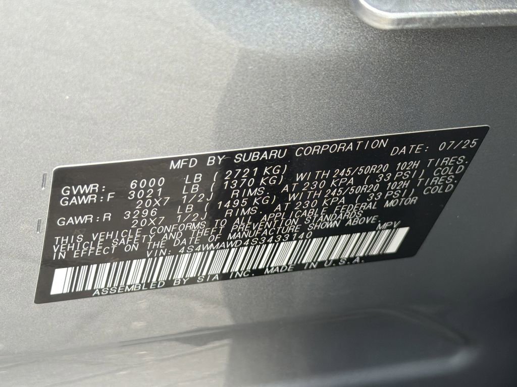 Certified 2025 Subaru Ascent Bronze Edition w/ Onyx Package image 30