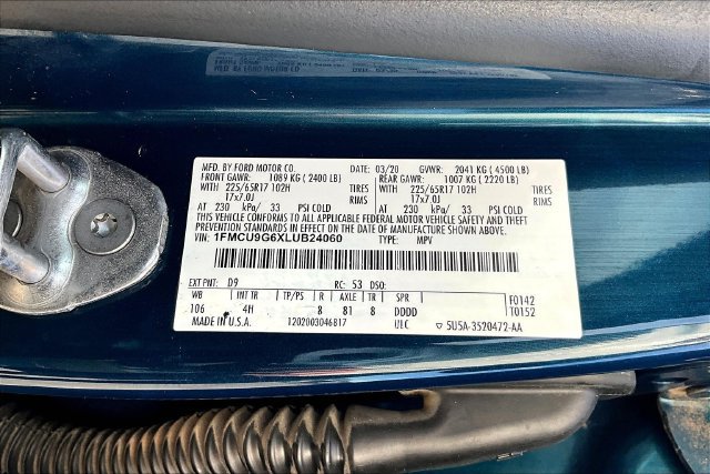 Used 2020 Ford Escape SE AWD/4WD image 19