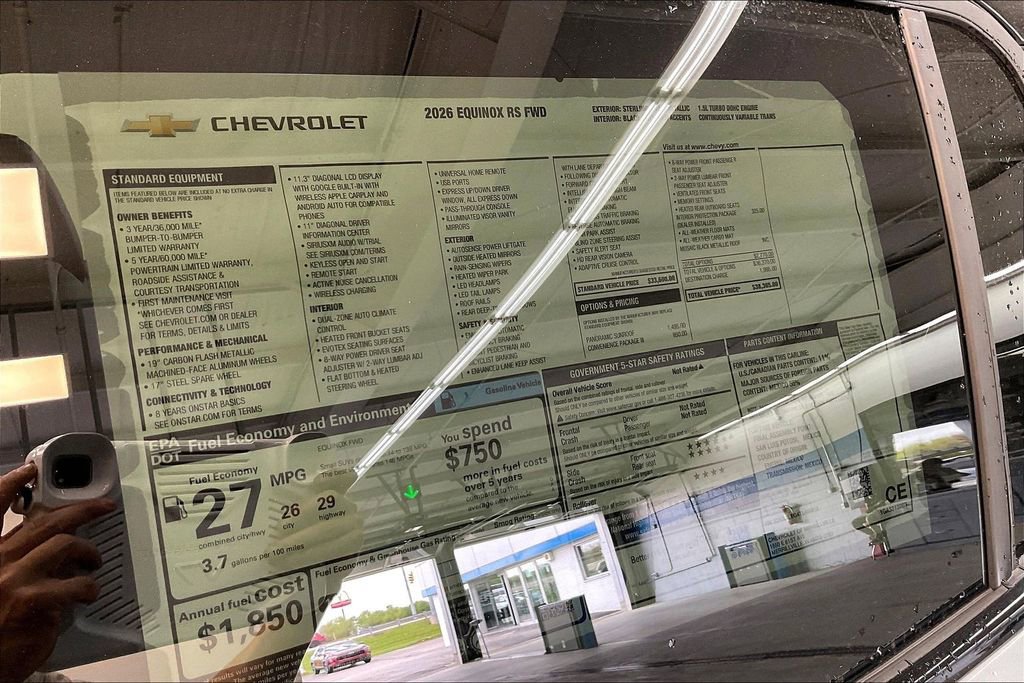 New 2026 Chevrolet Equinox RS w/ Convenience Package III FWD image 16