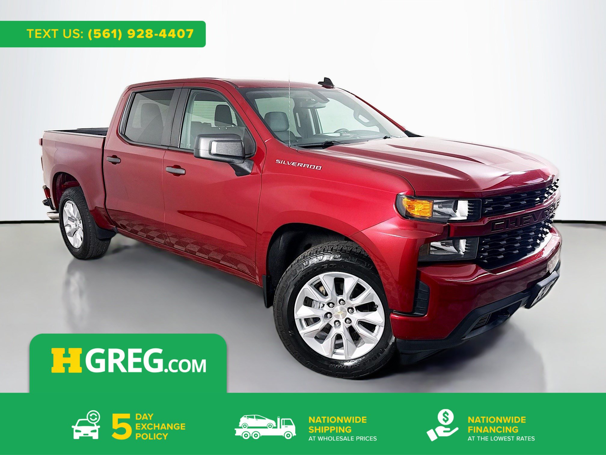 Used 2020 Chevrolet Silverado 1500 Custom w/ Custom Value Package RWD image 1