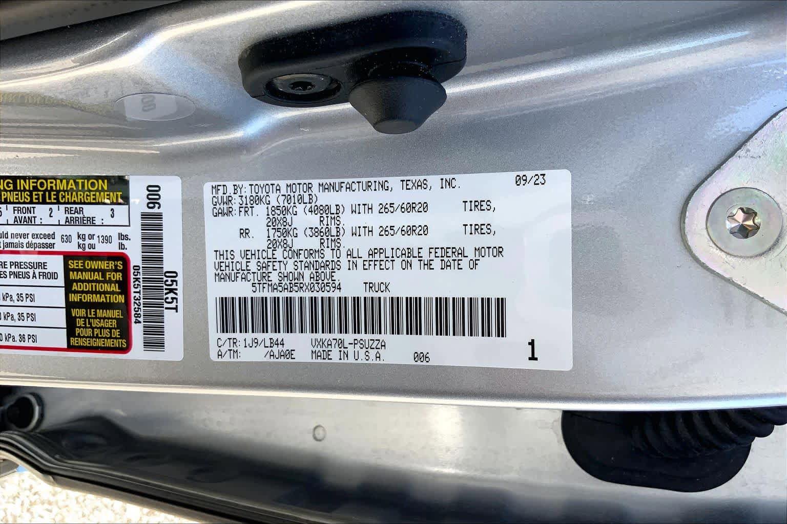 Used 2024 Toyota Tundra 1794 Edition RWD image 36