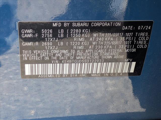 Used 2025 Subaru Outback Wilderness AWD/4WD image 26