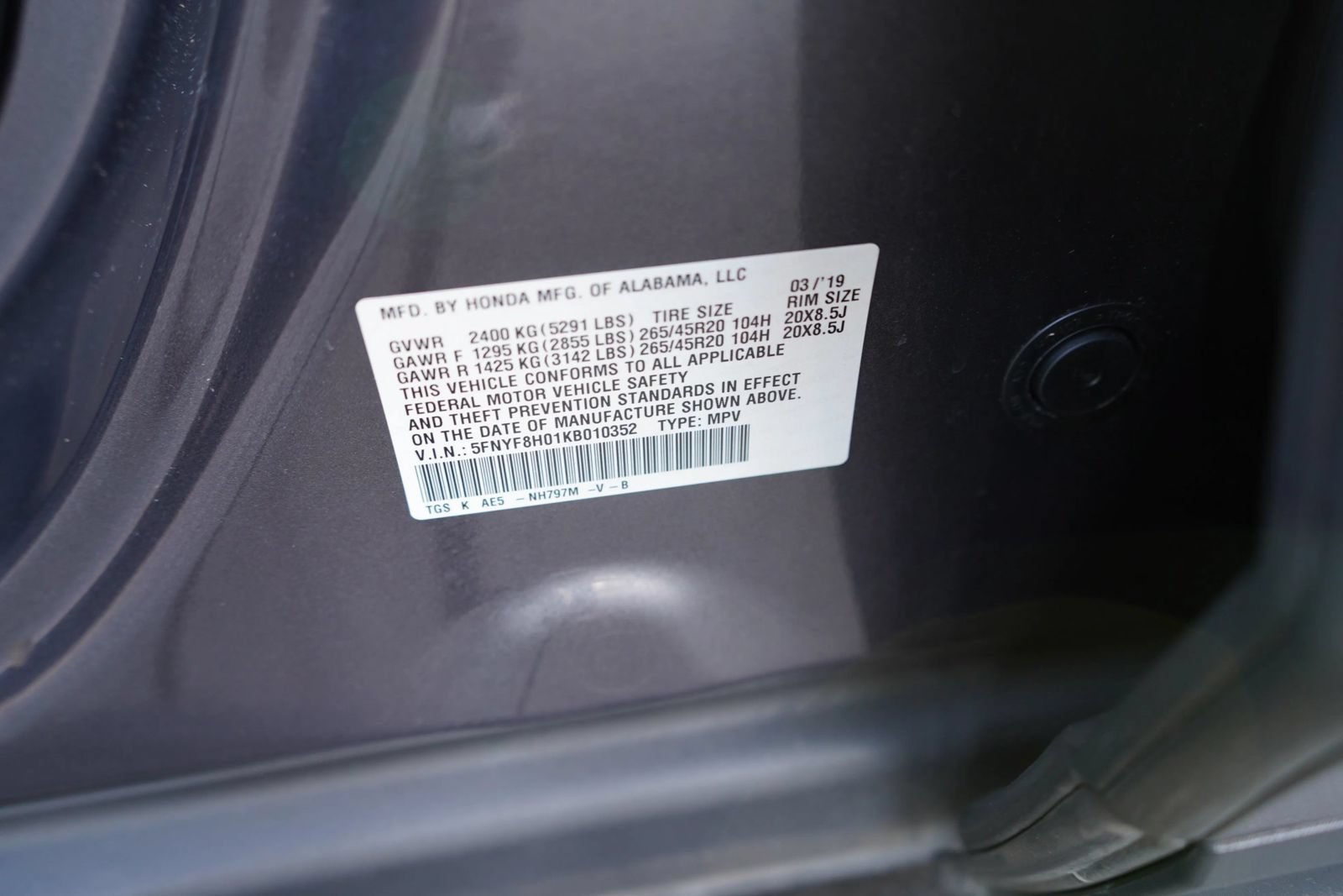 Used 2019 Honda Passport Elite image 9