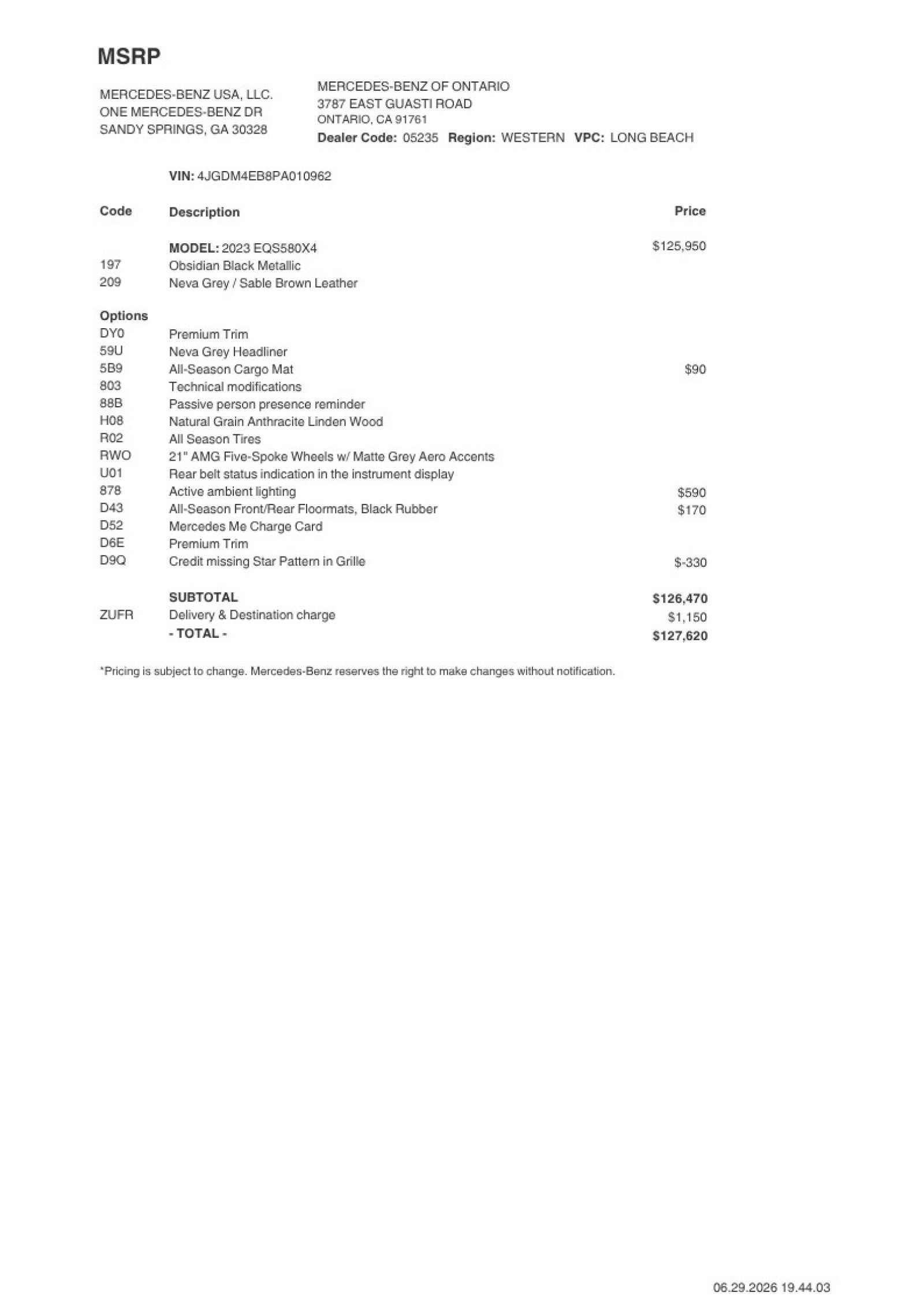 Certified 2023 Mercedes-Benz EQS 580 4MATIC SUV image 2