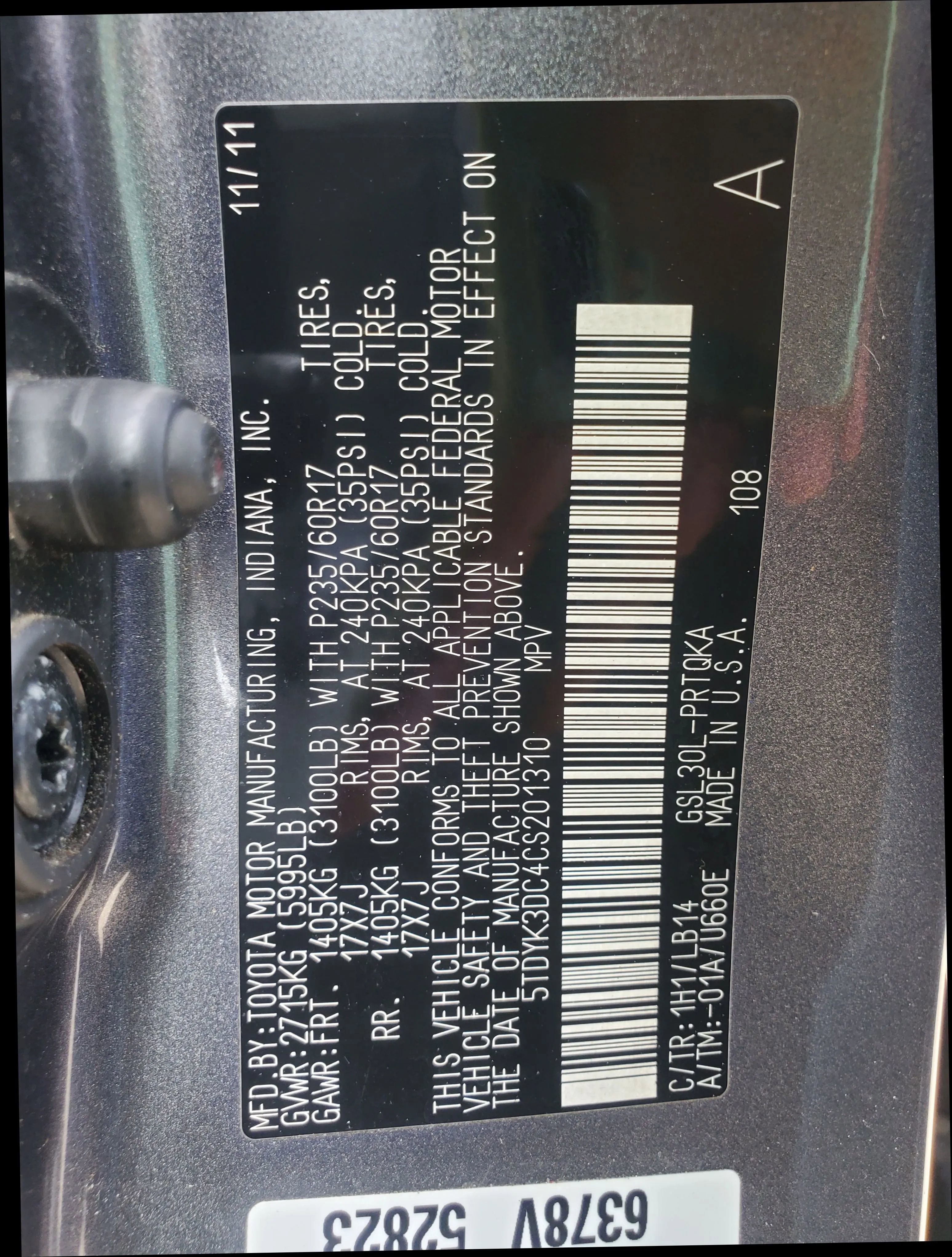 Used 2012 Toyota Sienna XLE w/ XLE Navigation Pkg FWD image 54