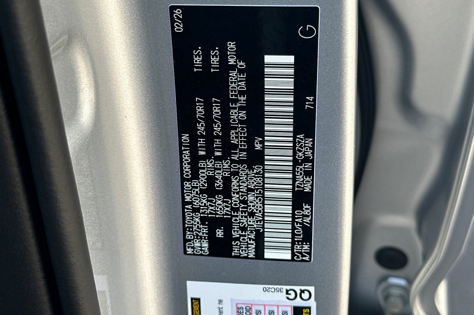 Certified 2026 Toyota 4Runner SR5 AWD/4WD image 29