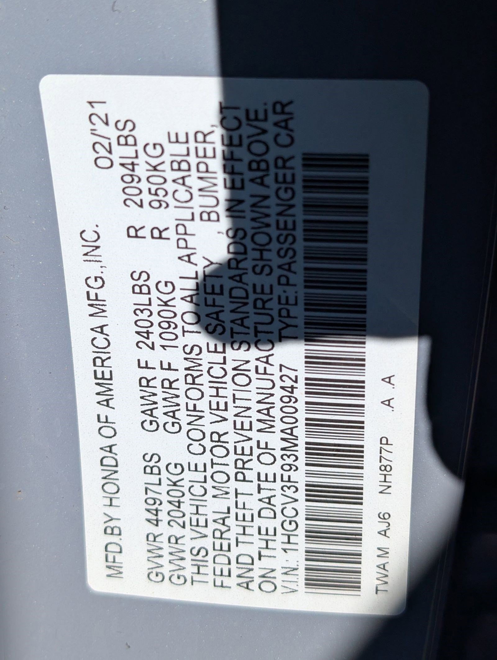 Used 2021 Honda Accord Touring image 21