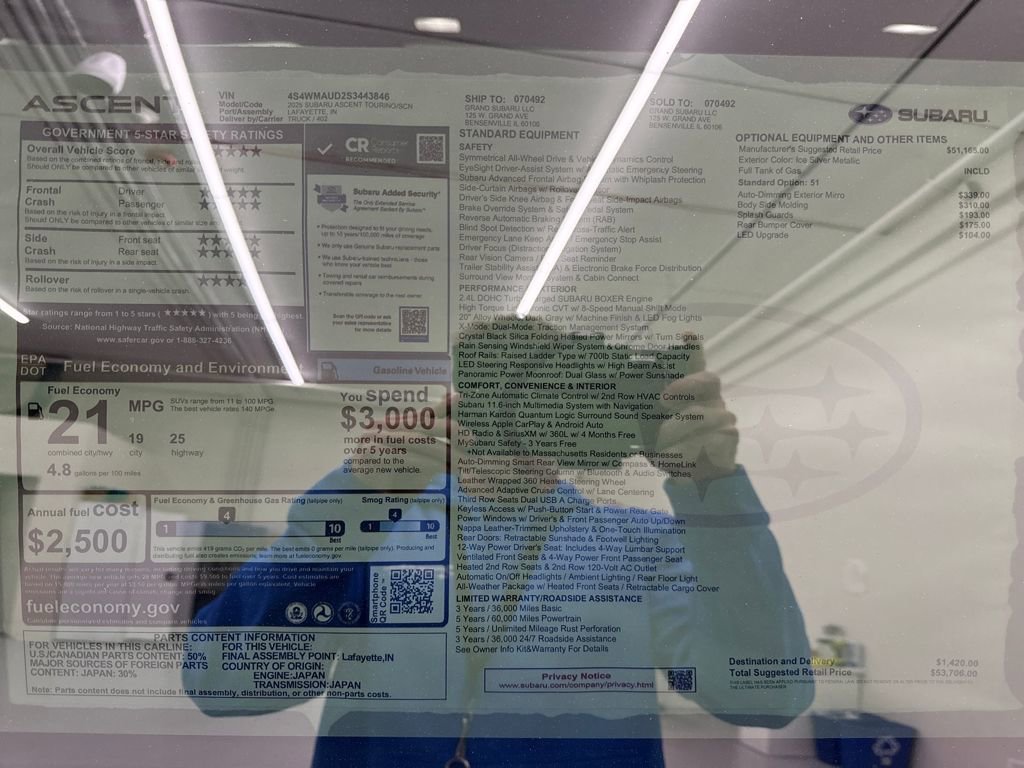 New 2025 Subaru Ascent Touring image 28