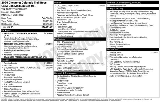 New 2026 Chevrolet Colorado Trail Boss AWD/4WD image 4