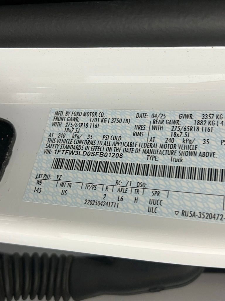 Used 2025 Ford F150 XLT w/ Equipment Group 301A Standard image 37