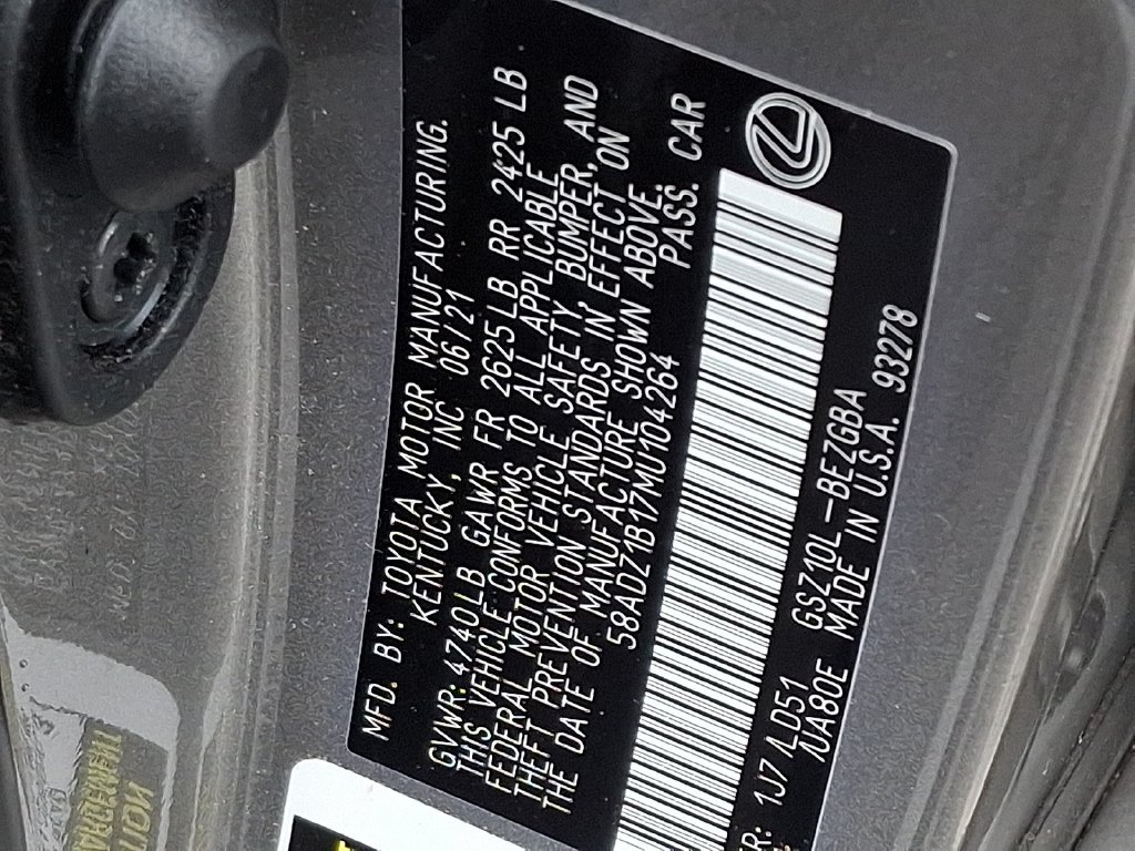 Used 2021 Lexus ES 350 w/ Premium Package FWD image 28