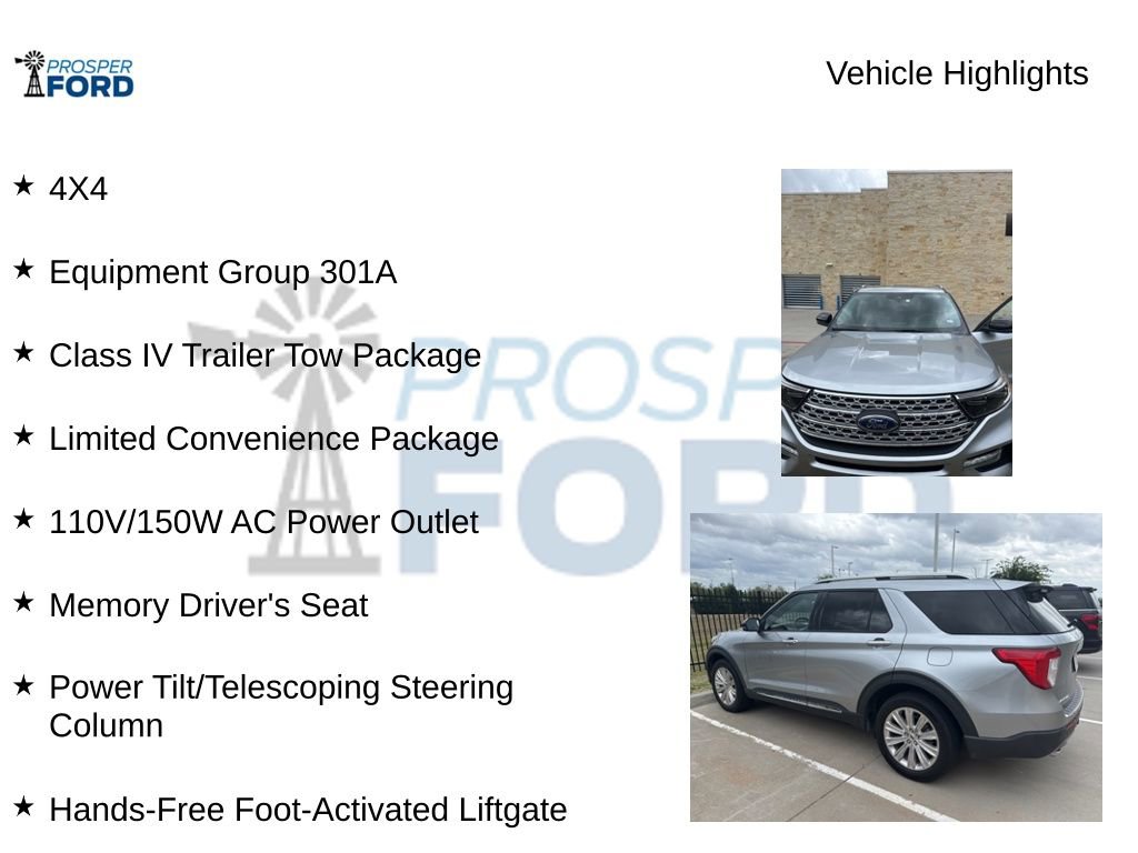 Used 2022 Ford Explorer Limited w/ Equipment Group 301A image 5