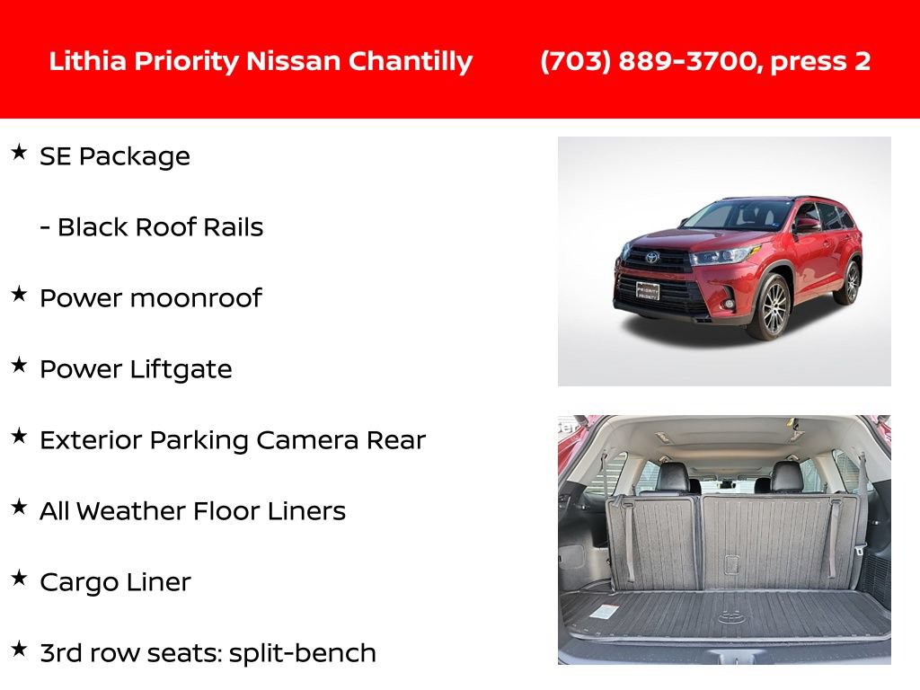 Used 2017 Toyota Highlander SE AWD/4WD image 12