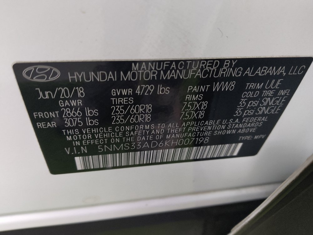 Used 2019 Hyundai Santa Fe SEL w/ Cargo Package FWD image 33