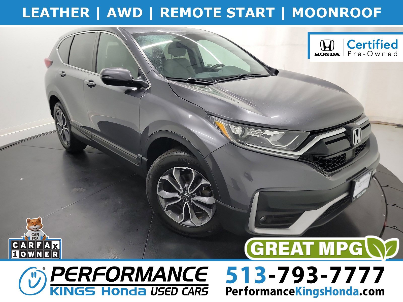 Certified 2022 Honda CR-V EX-L