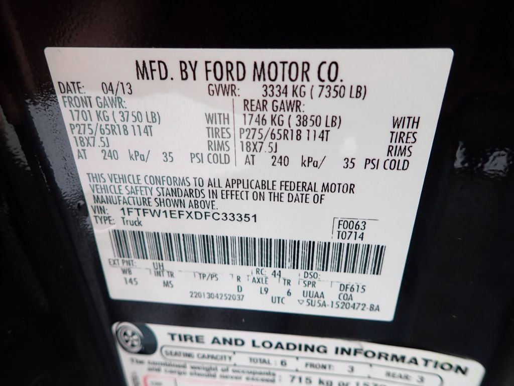 Used 2013 Ford F150 XLT w/ Luxury Equipment Group AWD/4WD image 43