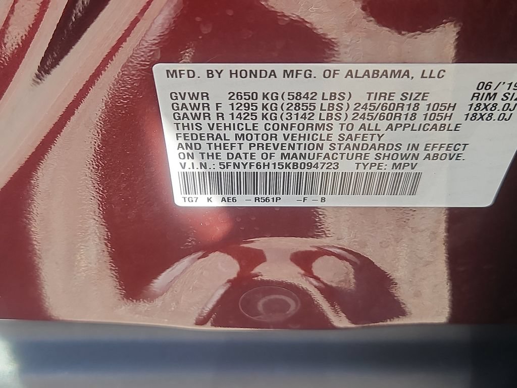 Certified 2019 Honda Pilot LX image 14