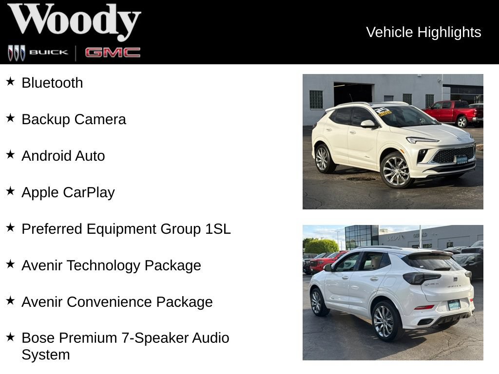 Certified 2025 Buick Encore GX Avenir w/ Avenir Technology Package AWD/4WD image 3