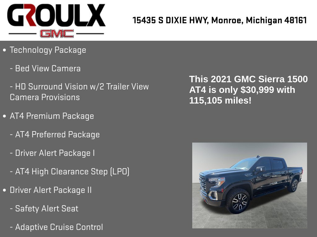 Used 2021 GMC Sierra 1500 AT4 w/ AT4 Premium Package AWD/4WD image 33