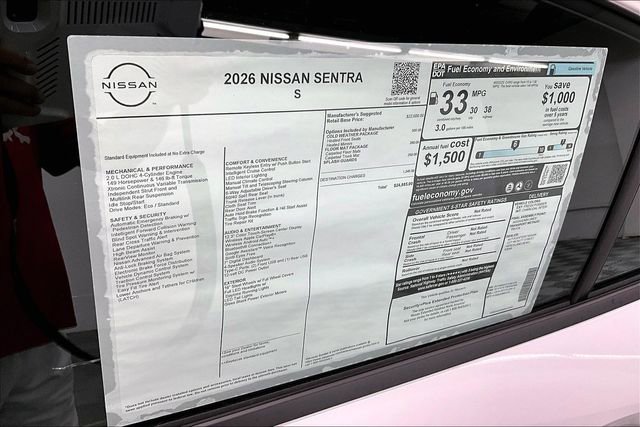 New 2026 Nissan Sentra S FWD image 39