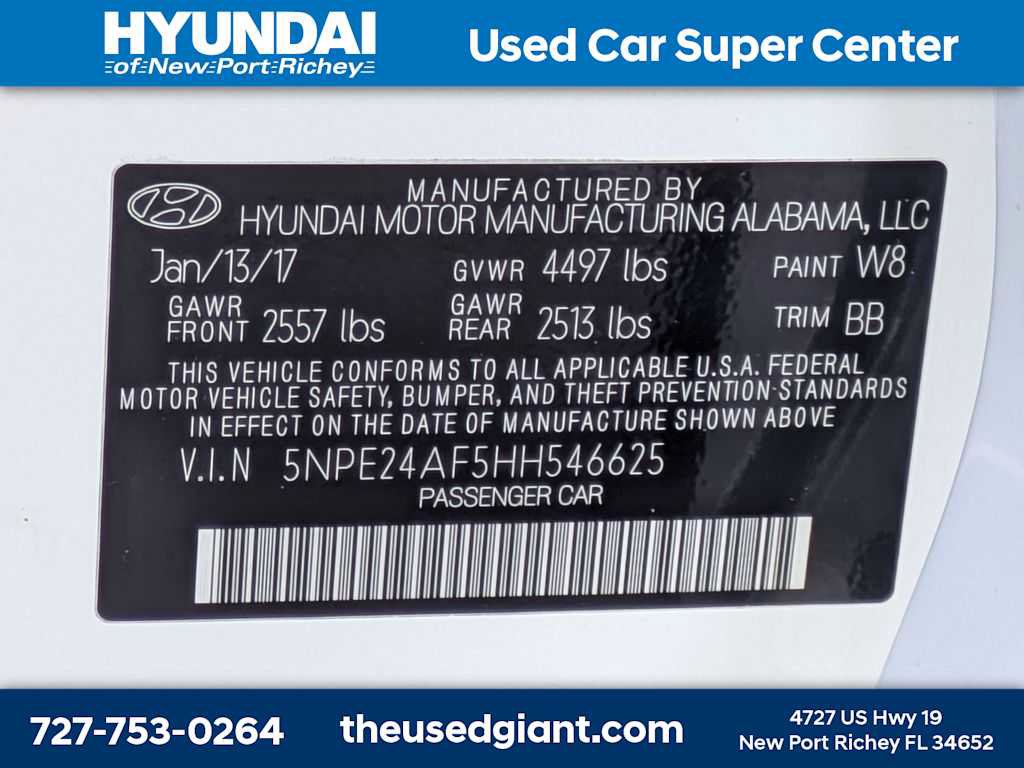 Used 2017 Hyundai Sonata SE FWD image 31