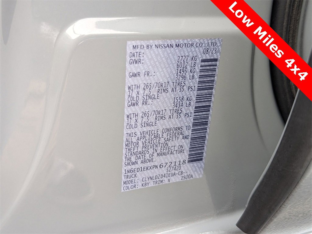 Used 2023 Nissan Frontier PRO-4X w/ Pro Convenience Package image 33