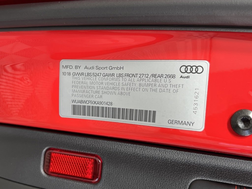 Used 2019 Audi RS 5 Sportback w/ Black Optic Carbon Package image 9