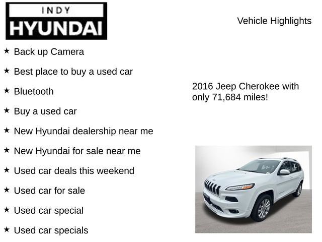 Used 2016 Jeep Cherokee Overland w/ Technology Group AWD/4WD image 7