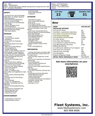 Used 2023 Mercedes-Benz Sprinter 3500 image 20