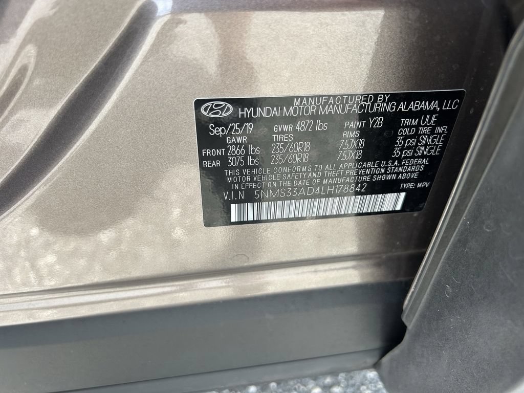 Used 2020 Hyundai Santa Fe SEL w/ Convenience Package FWD image 39