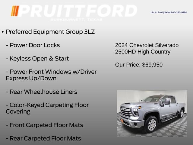 Used 2024 Chevrolet Silverado 2500 High Country w/ Technology Package AWD/4WD image 13