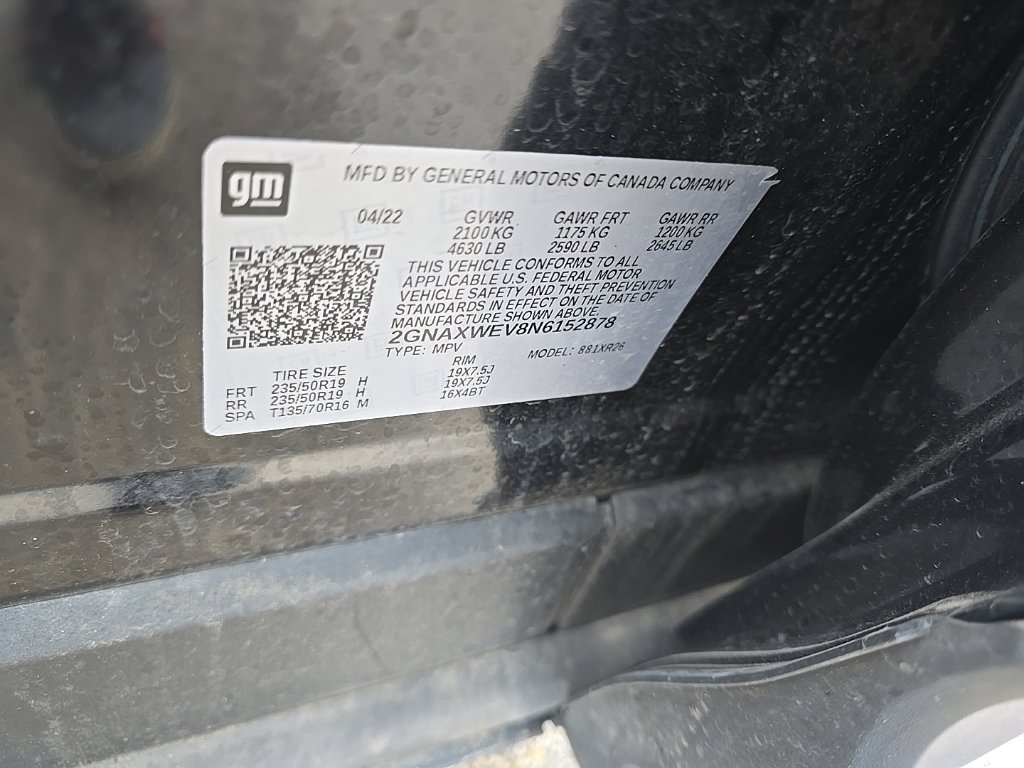 Used 2022 Chevrolet Equinox RS AWD/4WD image 10