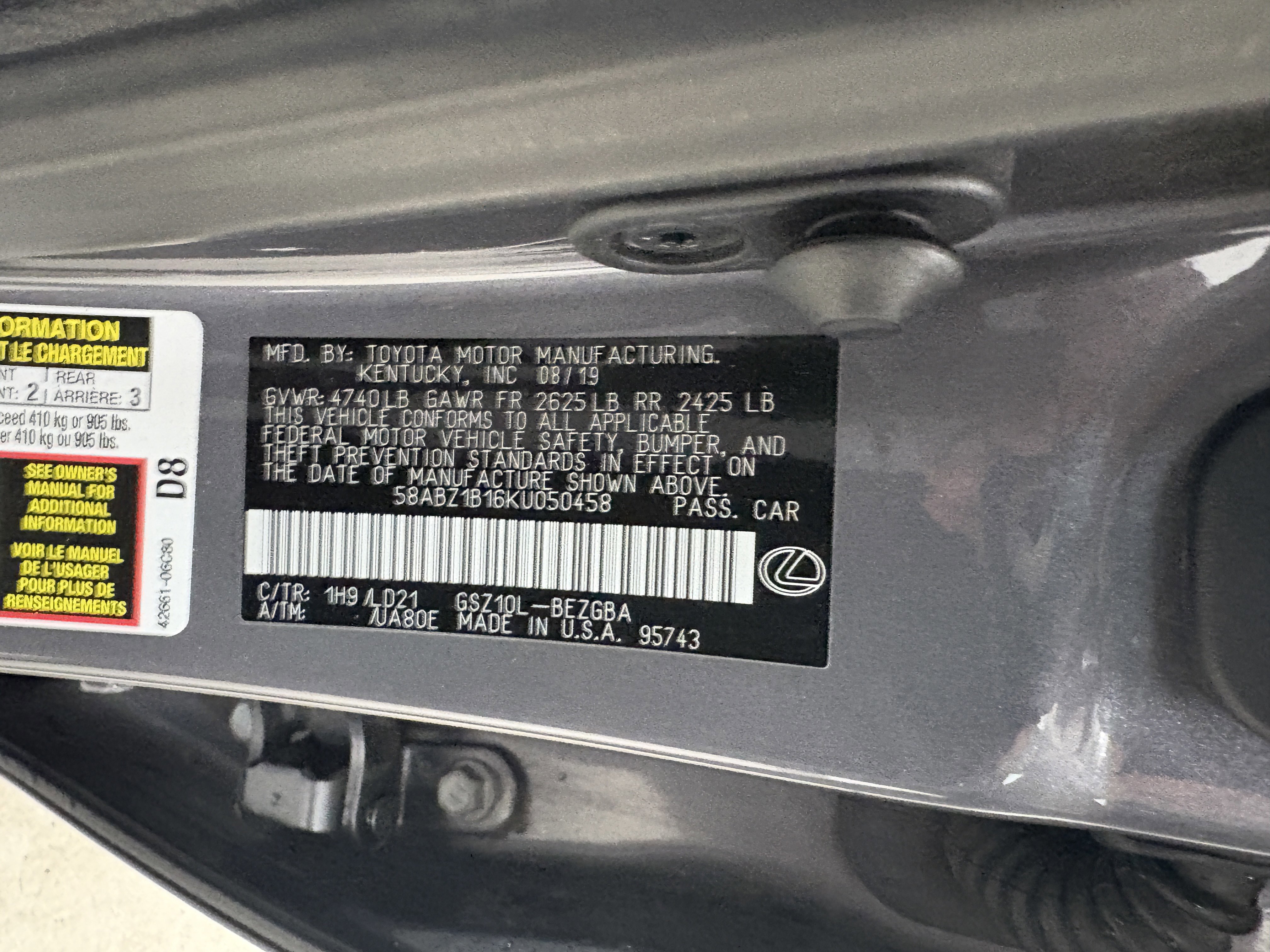 Used 2019 Lexus ES 350 image 36