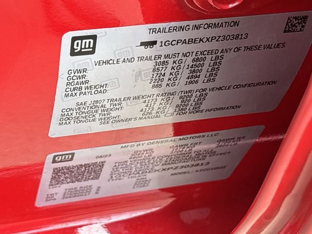 Used 2023 Chevrolet Silverado 1500 Custom w/ LPO, Dark Essentials Package image 34