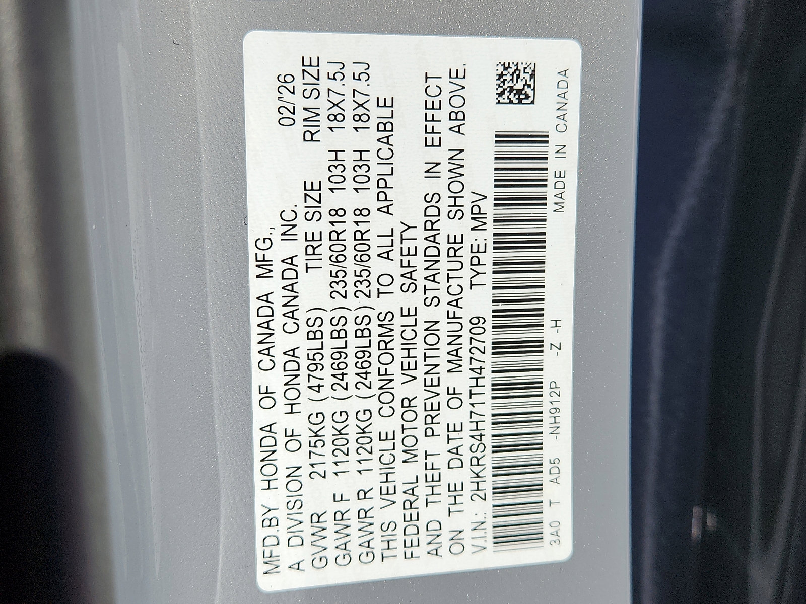 New 2026 Honda CR-V EX-L image 15