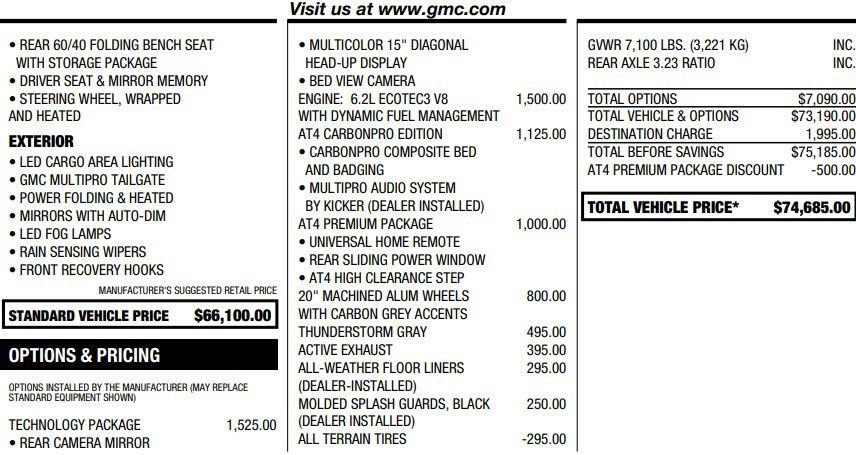 Used 2024 GMC Sierra 1500 AT4 w/ Technology Package image 2