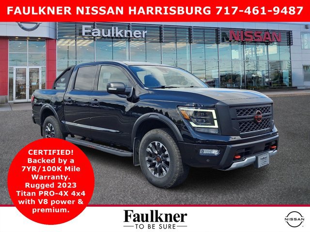 Certified 2023 Nissan Titan PRO-4X w/ Pro-4x Convenience Package AWD/4WD image 1