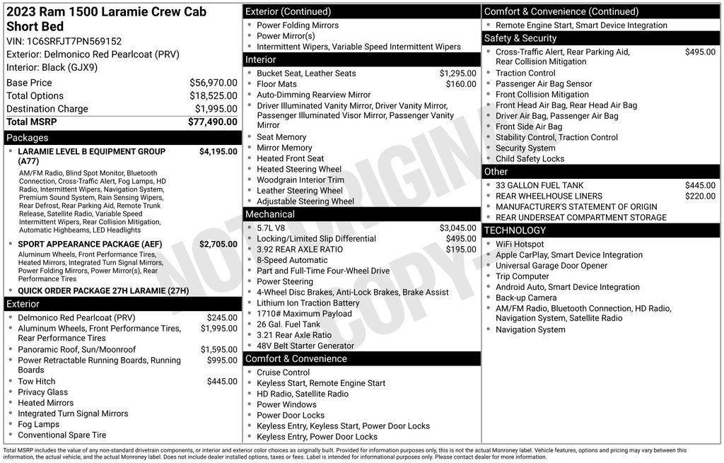 Used 2023 RAM 1500 Laramie AWD/4WD image 2