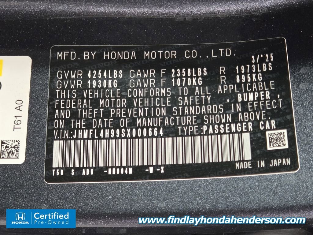 Certified 2025 Honda Civic Sport Touring image 14