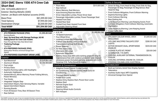 Used 2024 GMC Sierra 1500 AT4 w/ AT4 Premium Package AWD/4WD image 36