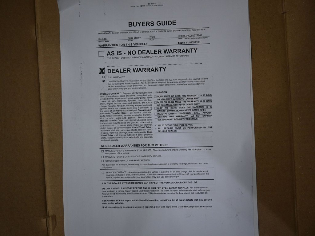 Used 2020 Hyundai Kona Ultimate w/ Cargo Package image 10